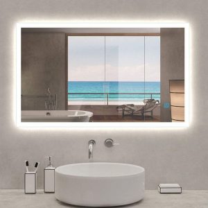 Espejo de baño con luz antiniebla