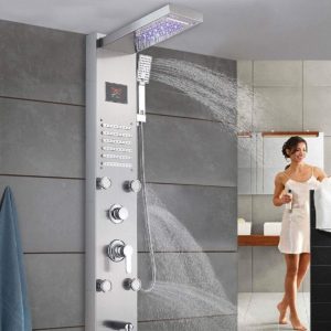 Columna de ducha de hidromasaje termostática